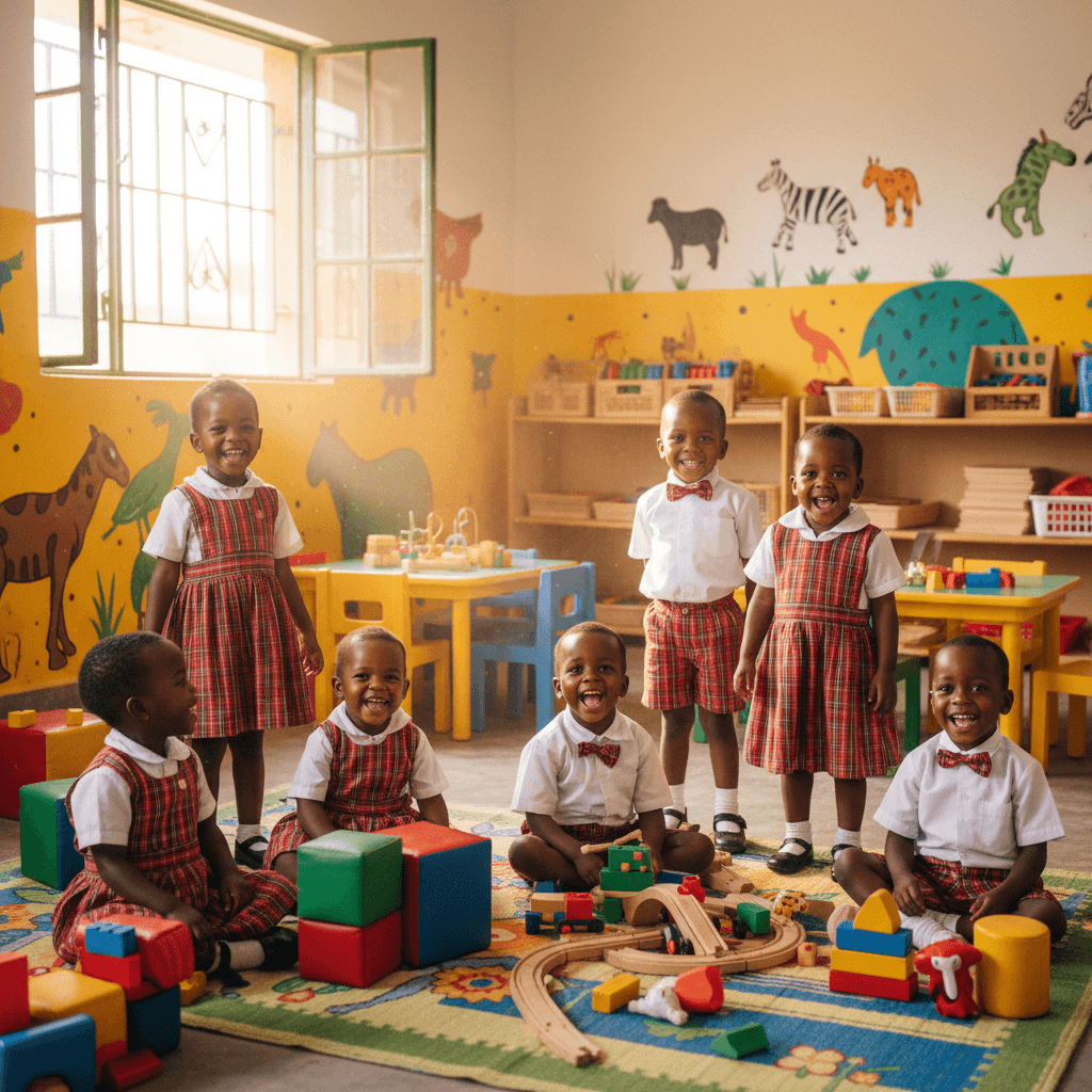 Nursery children at Frozen Mountain School